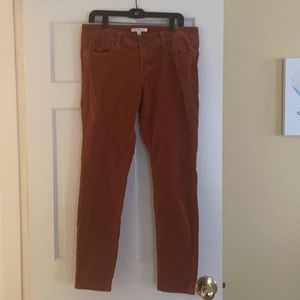 CAbi Skinny Cords Burnt Orange - Size 10